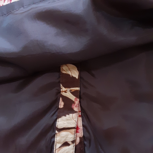 CHAPS, Linen Blend, Button Front Floral Pattern Midi Skirt Size 14 - Picture 9 of 10